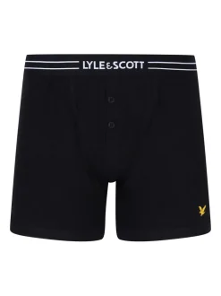 Black Lyle & Scott Button Fly Trunks 3 Pack