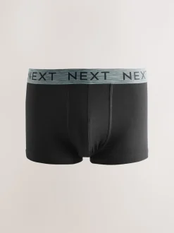 Black Marl Waistband Hipster Boxers 5 Pack