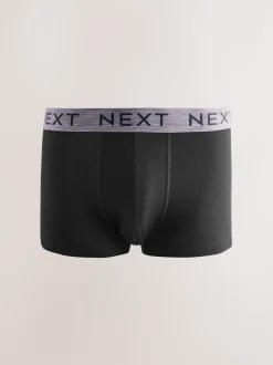 Black Marl Waistband Hipster Boxers 5 Pack