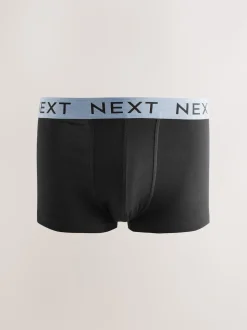 Black Marl Waistband Hipster Boxers 5 Pack