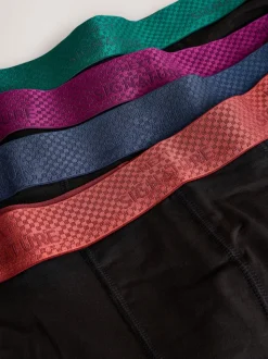 Black Metallic Red/Green Waistband Modal Blend Signature Comfort Soft Trunks