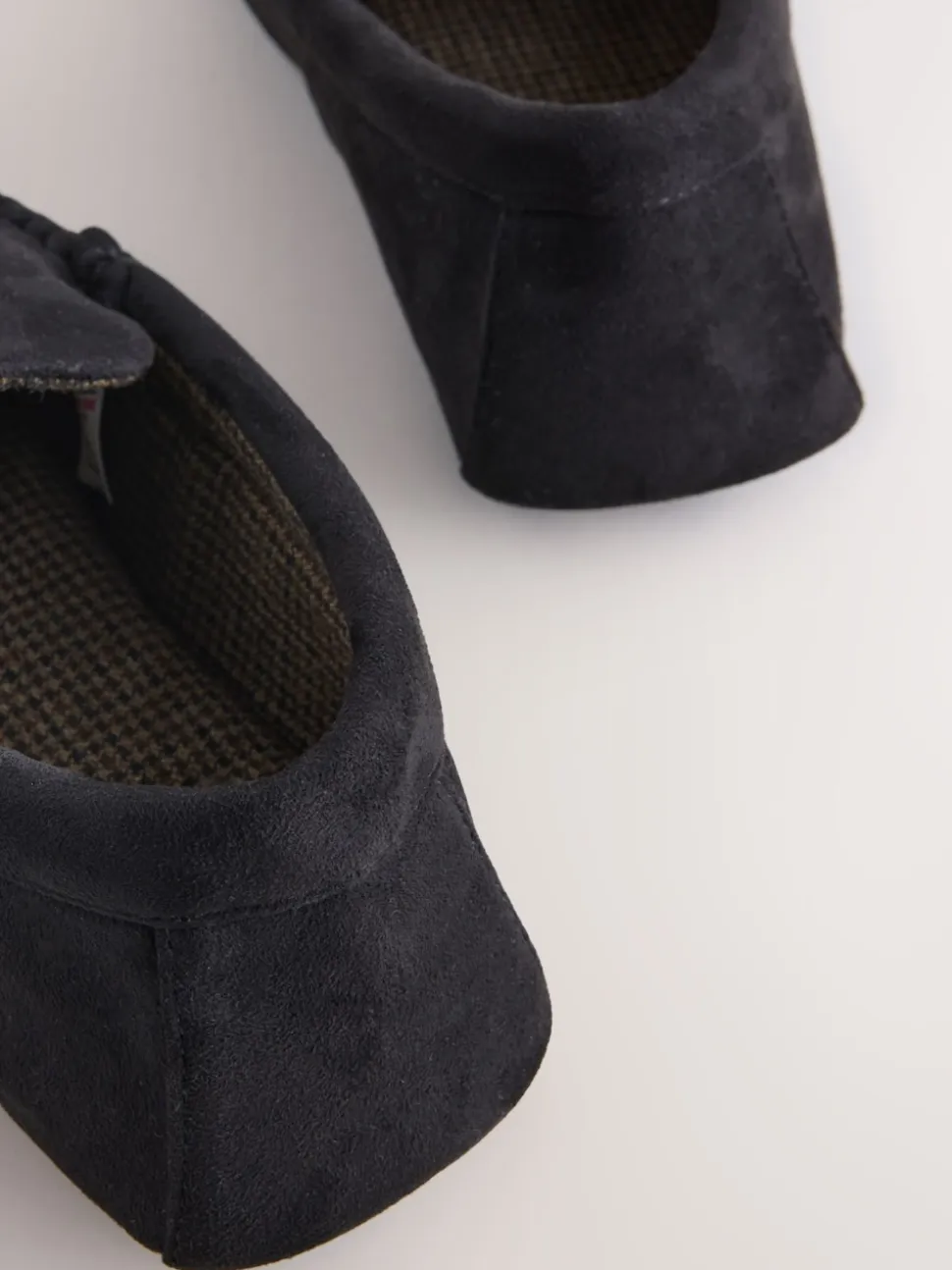 Black Moccasin Slippers