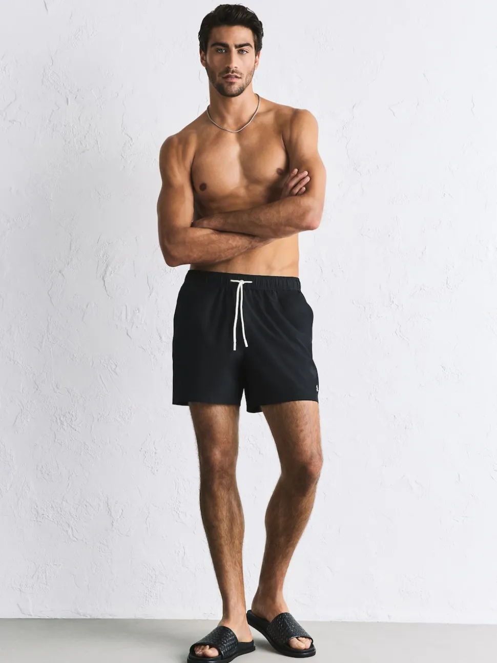 Black Motion-Flex 5 Inch Swim Shorts