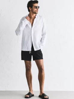 Black Motion-Flex 5 Inch Swim Shorts