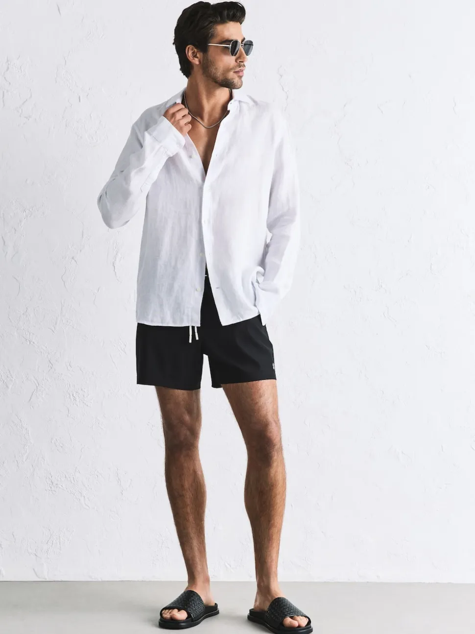 Black Motion-Flex 5 Inch Swim Shorts