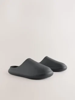 Black Moulded Mules