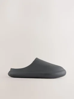 Black Moulded Mules