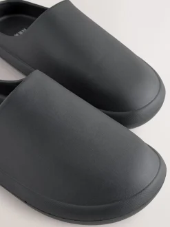 Black Moulded Mules