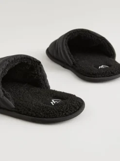 Black Mule Slippers