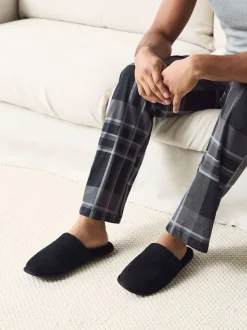 Black Mule Slippers