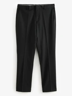 Black Muscle Fit Motionflex Stretch Suit Trousers