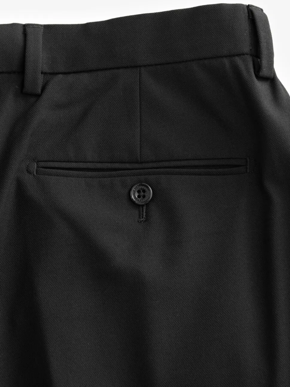 Black Muscle Fit Motionflex Stretch Suit Trousers