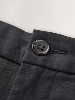 Black Muscle Fit N.Premium Smart Cotton TENCEL™ Lyocell Blend Chinos With Comfort Waistband