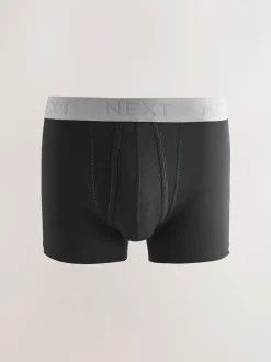 Black Neutral Waistbands A-Front Boxers 10 Pack