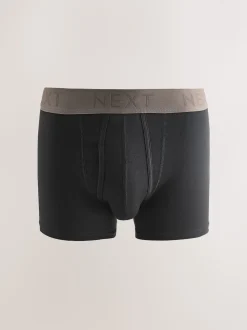 Black Neutral Waistbands A-Front Boxers 10 Pack