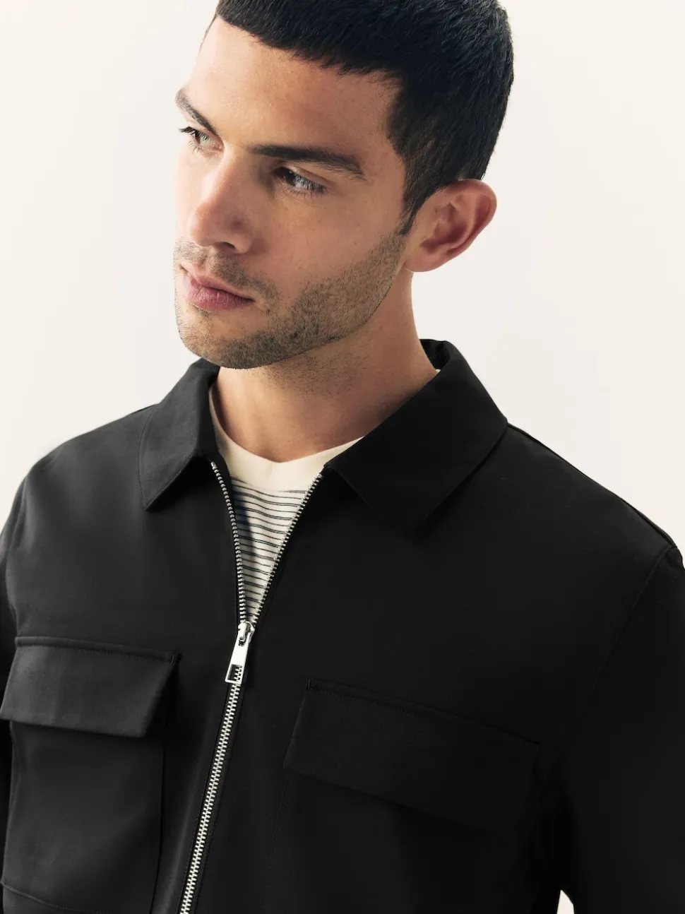 Black N.Premium Smart Technical Jacket With Stretch