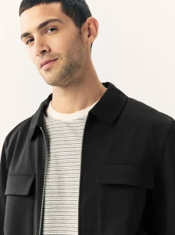 Black N.Premium Smart Technical Jacket With Stretch