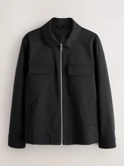 Black N.Premium Smart Technical Jacket With Stretch