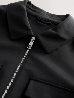 Black N.Premium Smart Technical Jacket With Stretch