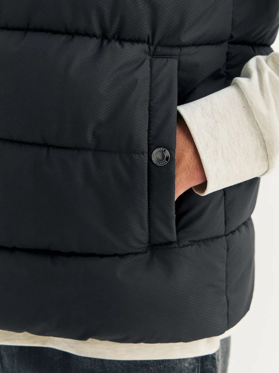 Black N.Premium Textured Premium Parka Jacket