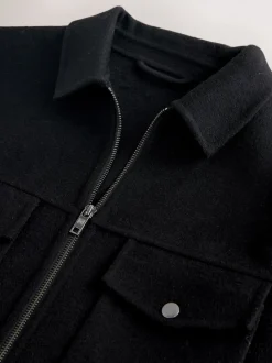 Black N.Premium Wool Rich Soft Touch Jacket