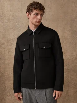 Black N.Premium Wool Rich Soft Touch Jacket