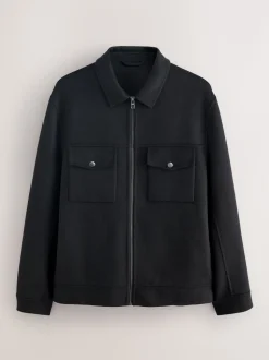 Black N.Premium Wool Rich Soft Touch Jacket