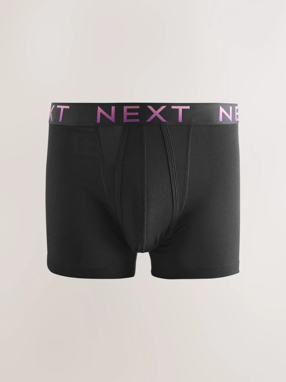 Black Ombre Waistband 5 Pack A-Front Cotton Rich Boxers