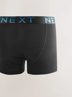 Black Ombre Waistband 5 Pack A-Front Cotton Rich Boxers