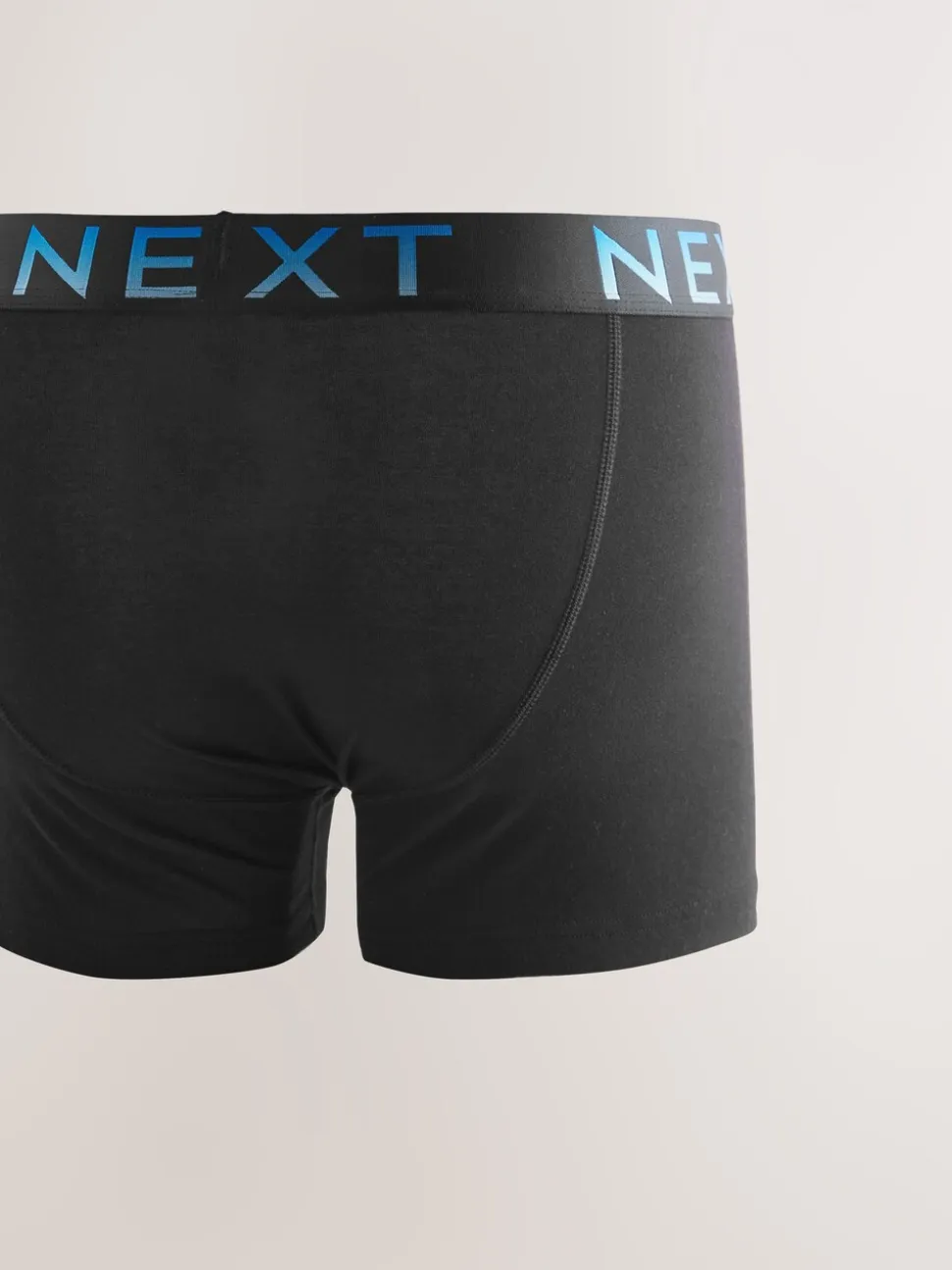 Black Ombre Waistband 5 Pack A-Front Cotton Rich Boxers