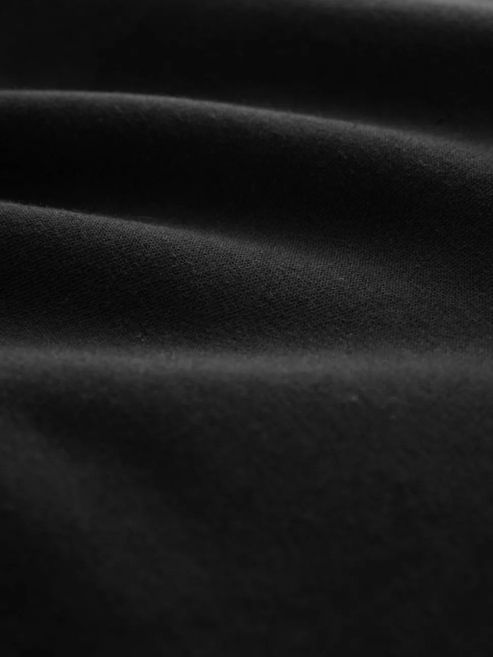 Black Oversized Heavyweight Cotton Rich Jersey Hoodie