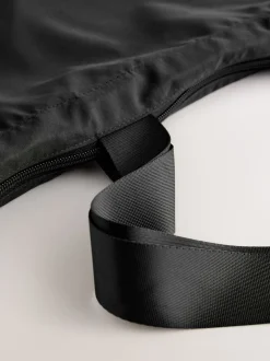 Black Packable Tote Bag