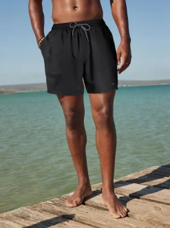 Black Palm Logo Essential Swim Shorts