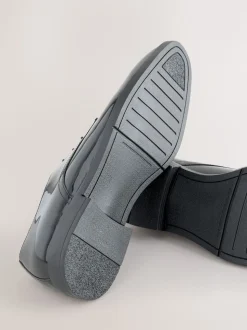 Black Patent Leather Derby Shoes