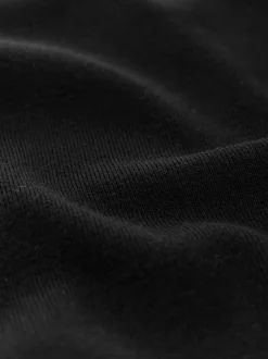 Black Quarter Zip N.Premium Relaxed Fit Mid Weight Short Sleeve Knit Polo Shirt