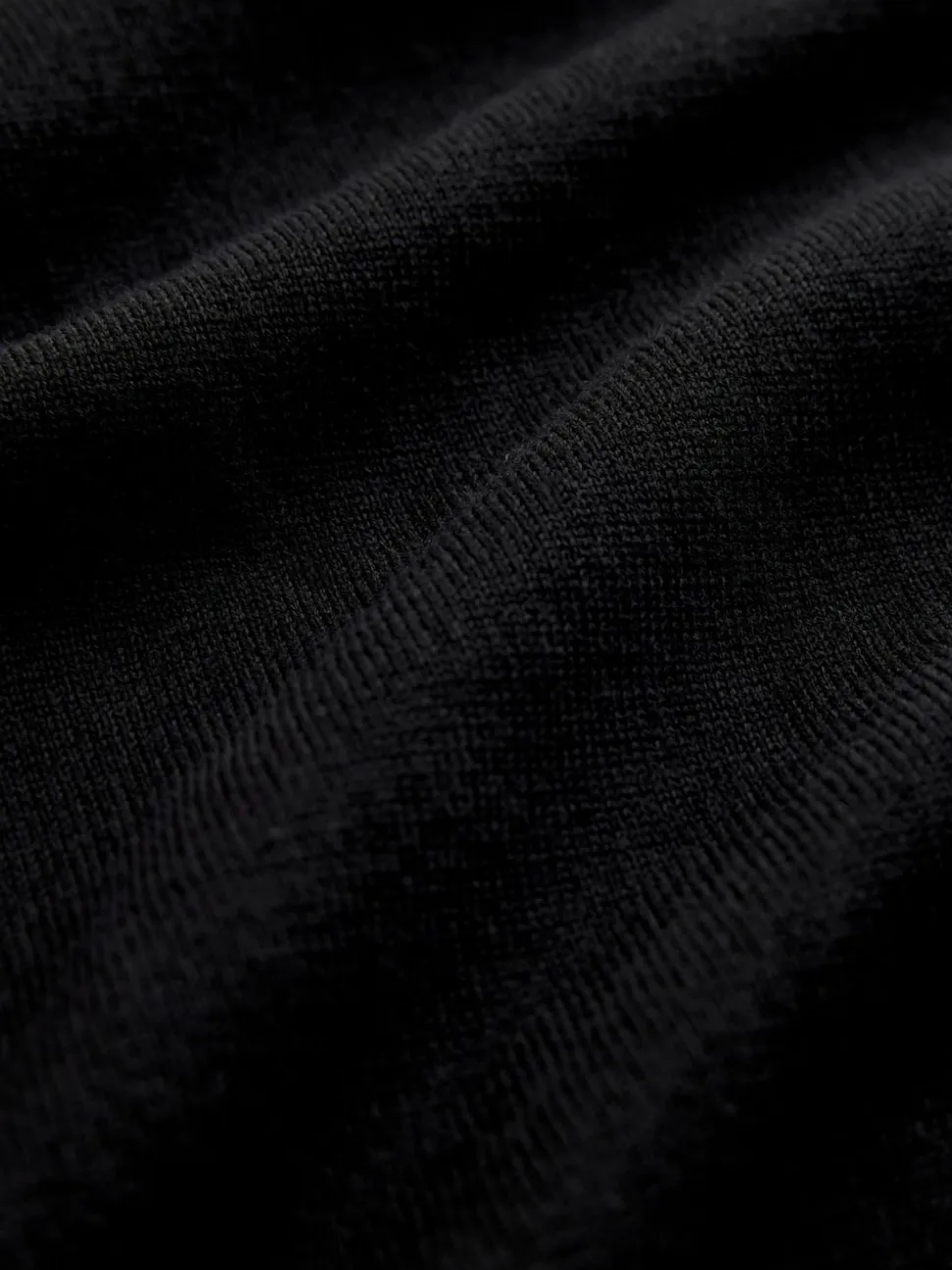 Black Regular Fit Cotton Rich Roll Neck Jumper