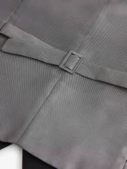 Black Regular Fit Essential Suit Waistcoat