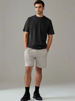 Black Regular Fit Essential Cotton T-Shirts 6 Pack