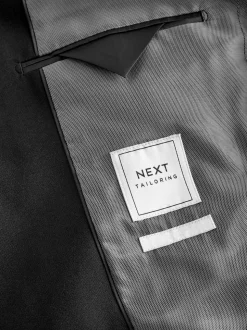 Black Regular Fit Essential Suit Jacket