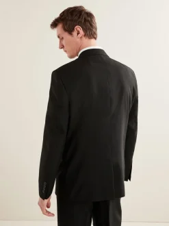 Black Regular Fit Essential Suit Jacket
