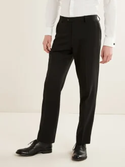 Black Regular Fit Essential Suit Trousers