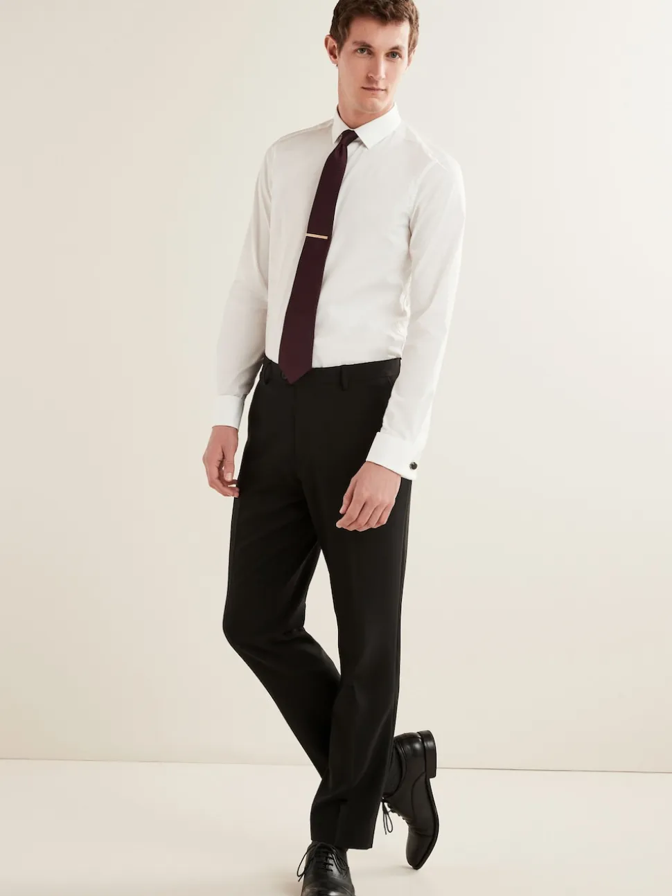 Black Regular Fit Essential Suit Trousers