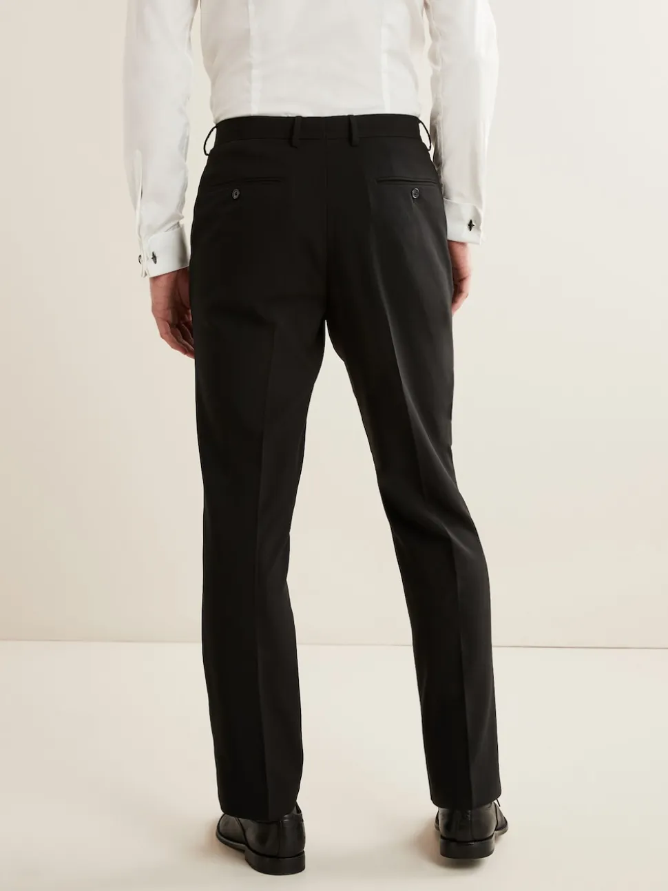 Black Regular Fit Essential Suit Trousers