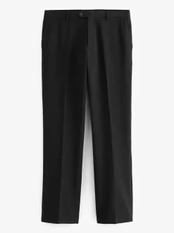 Black Regular Fit Essential Suit Trousers