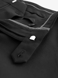 Black Regular Fit Essential Suit Trousers