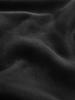 Black Regular Fit Heavyweight Cotton Rich Crew Neck Sweatshirt