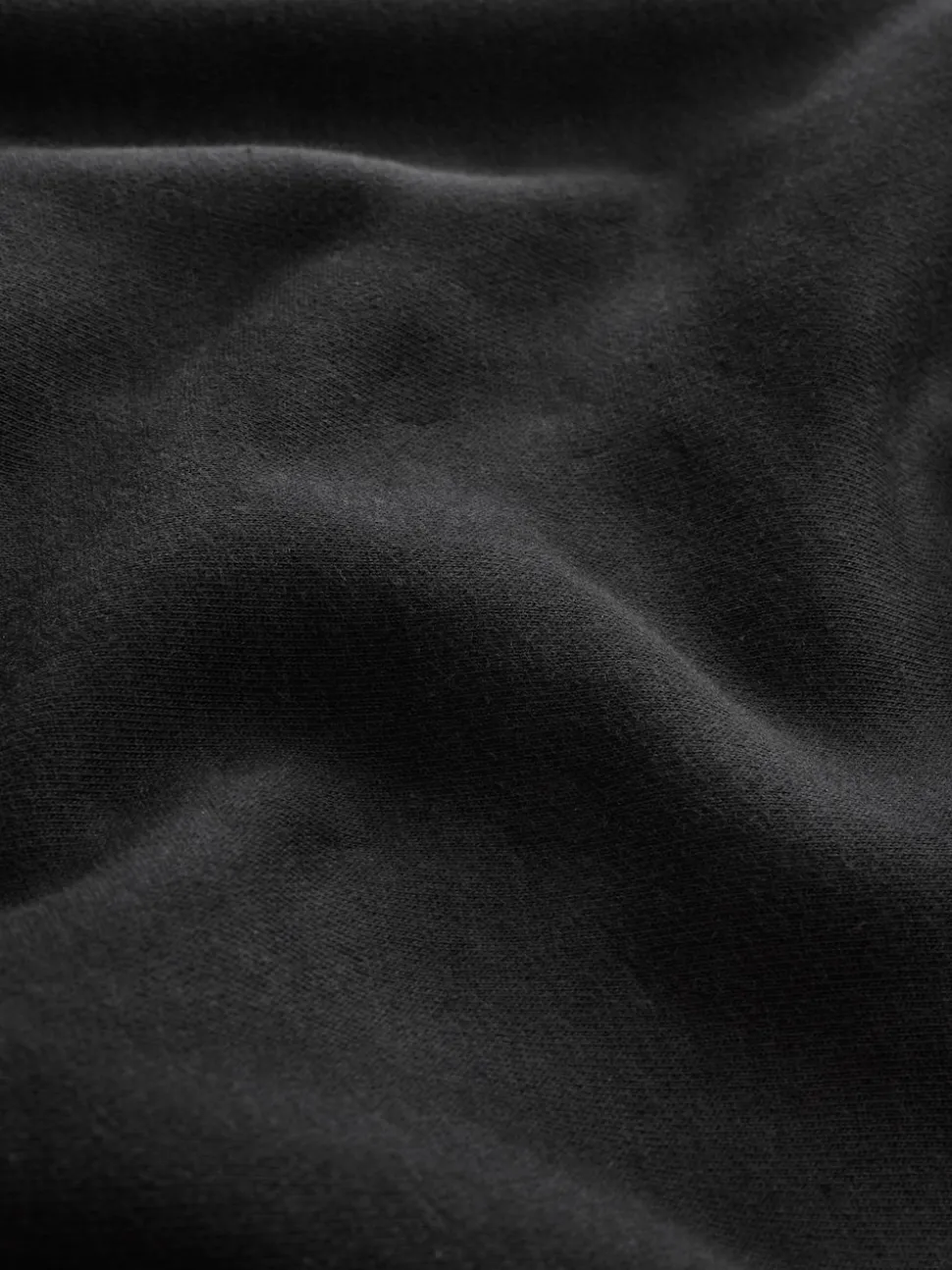 Black Regular Fit Heavyweight Cotton Rich Crew Neck Sweatshirt