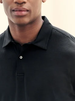 Black Regular Fit Short Sleeve Jersey Polo Shirts 3 Pack