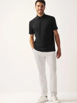 Black Regular Fit Short Sleeve Polo Shirt