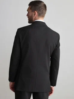 Black Regular Fit Signature Nova Fides 100% Italian Wool Suit Jacket
